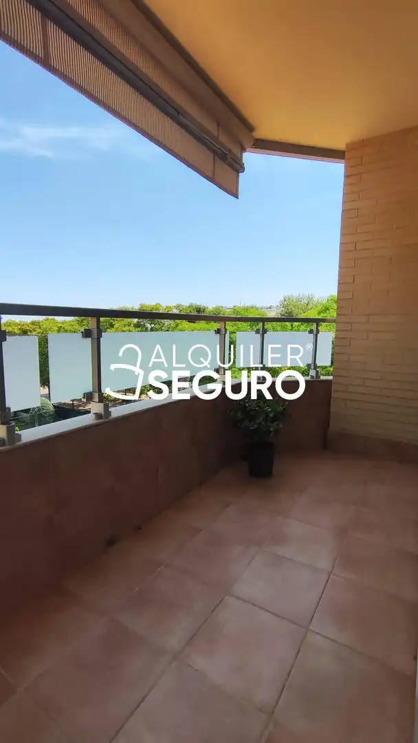 Balcony of Flat for rent in Torrent  with Air Conditioner, Terrace and Storage room