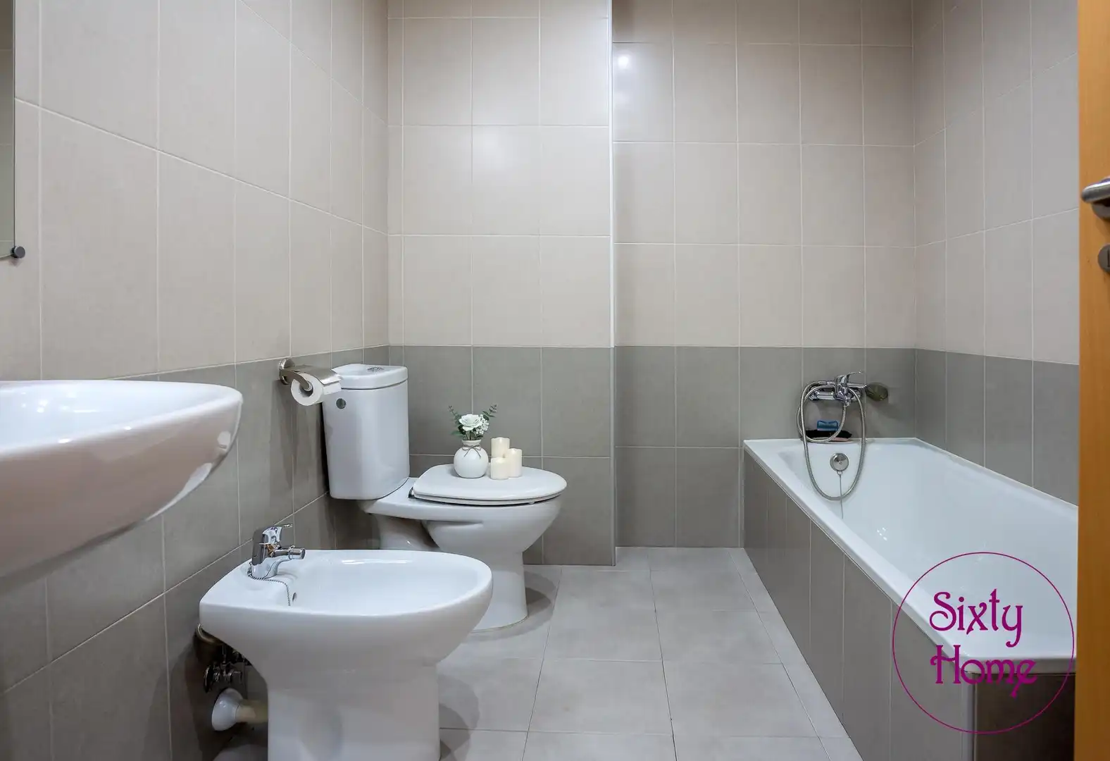 Bathroom of Flat for sale in Andorra (Teruel)  with Heating, Parquet flooring and Terrace