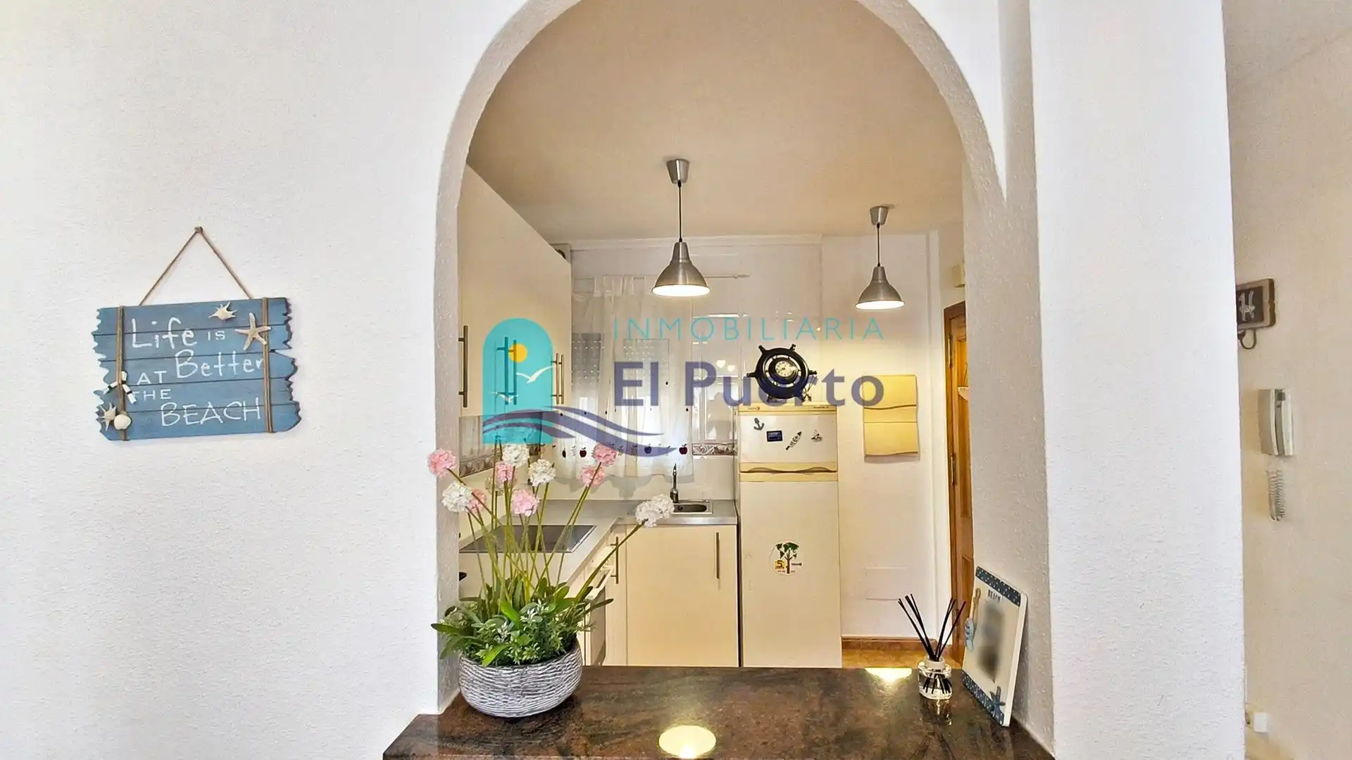 Cocina de Apartamento en venta en Mazarrón con Aire acondicionado, Calefacción y Terraza