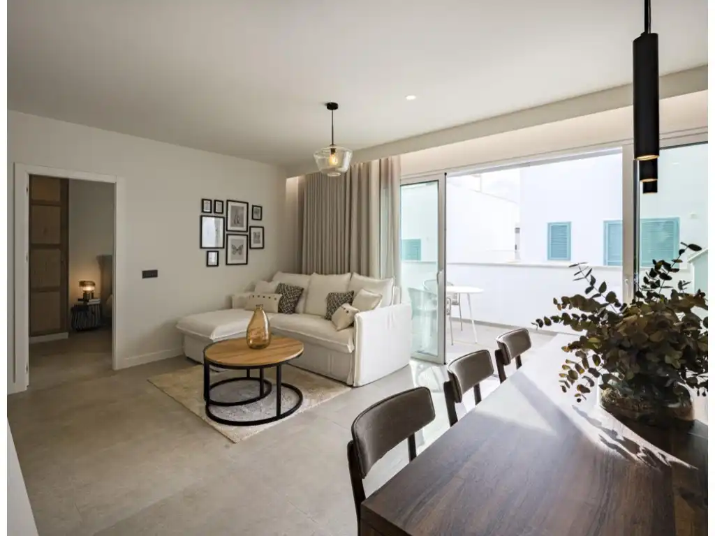 Sala de estar de Casa o chalet en venta en Pilar de la Horadada con Aire acondicionado, Jardín privado y Piscina