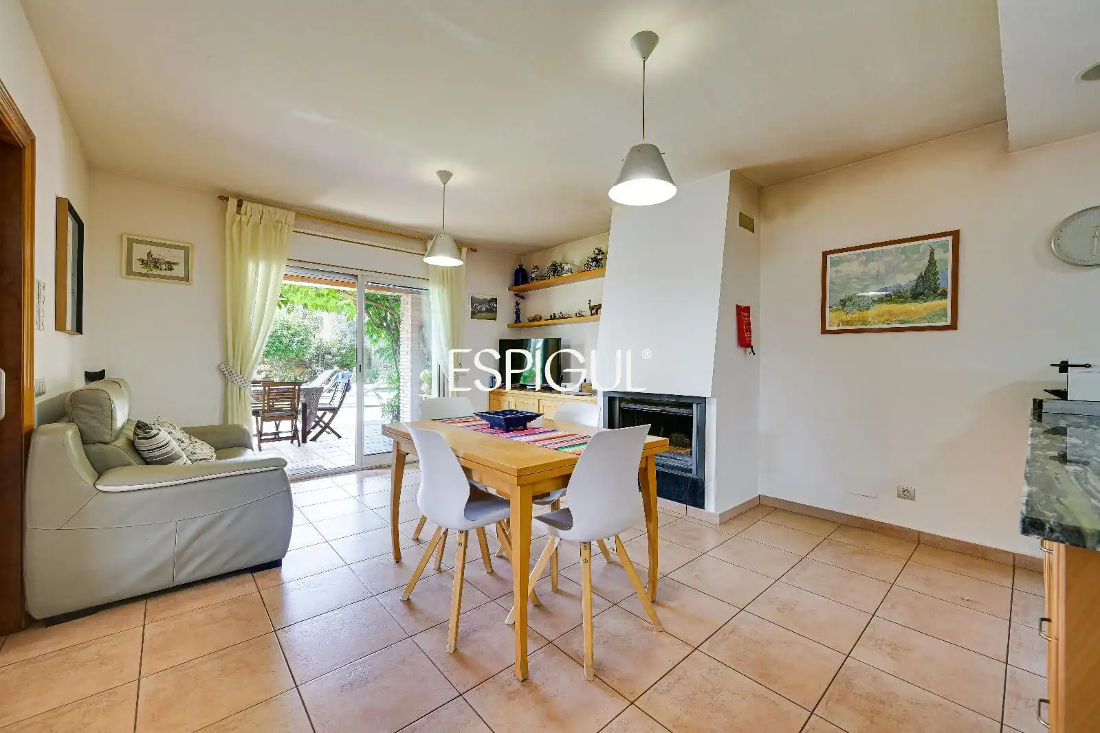 Cocina de Casa o chalet en venta en Mont-ras con Aire acondicionado, Calefacción y Parquet