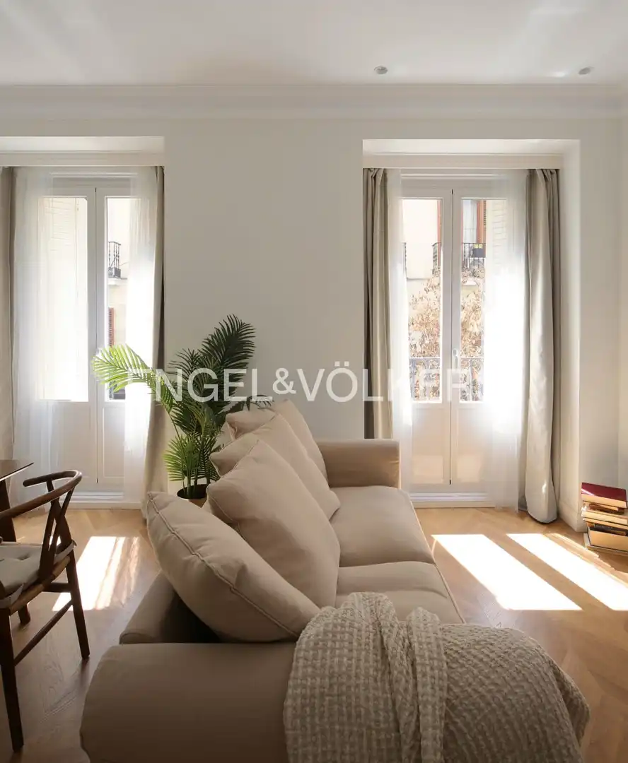 Sala d'estar de Pis de lloguer en Madrid amb Aire condicionat, Calefacció i Parquet