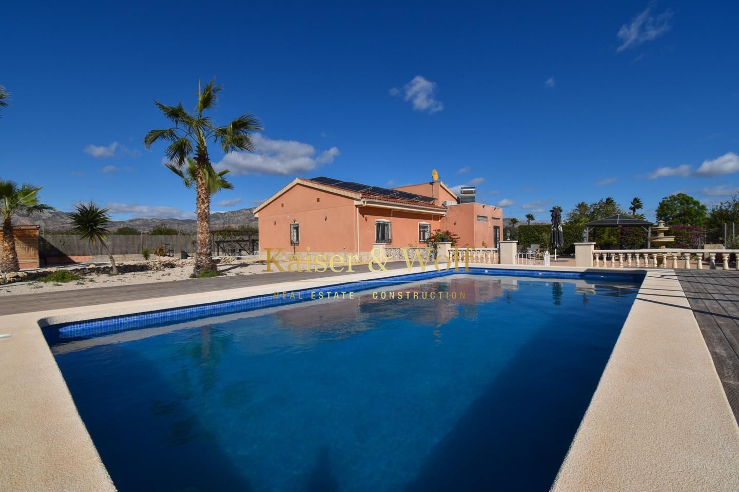 Vista exterior de Finca rústica en venta en Albatera con Jardín privado, Terraza y Piscina
