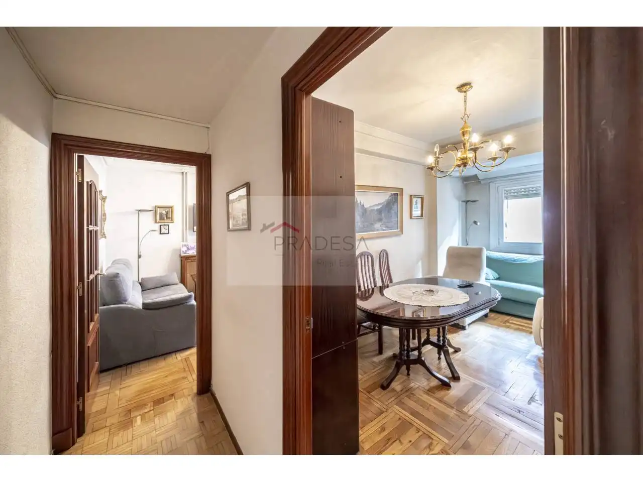 Sala de estar de Piso en venta en Madrid con Calefacción, Parquet y Terraza
