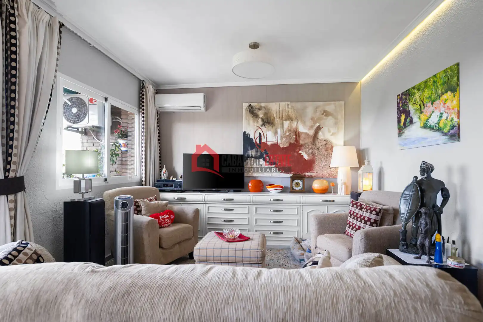 Sala de estar de Apartamento en venta en Valencia con Aire acondicionado, Terraza y Amueblado
