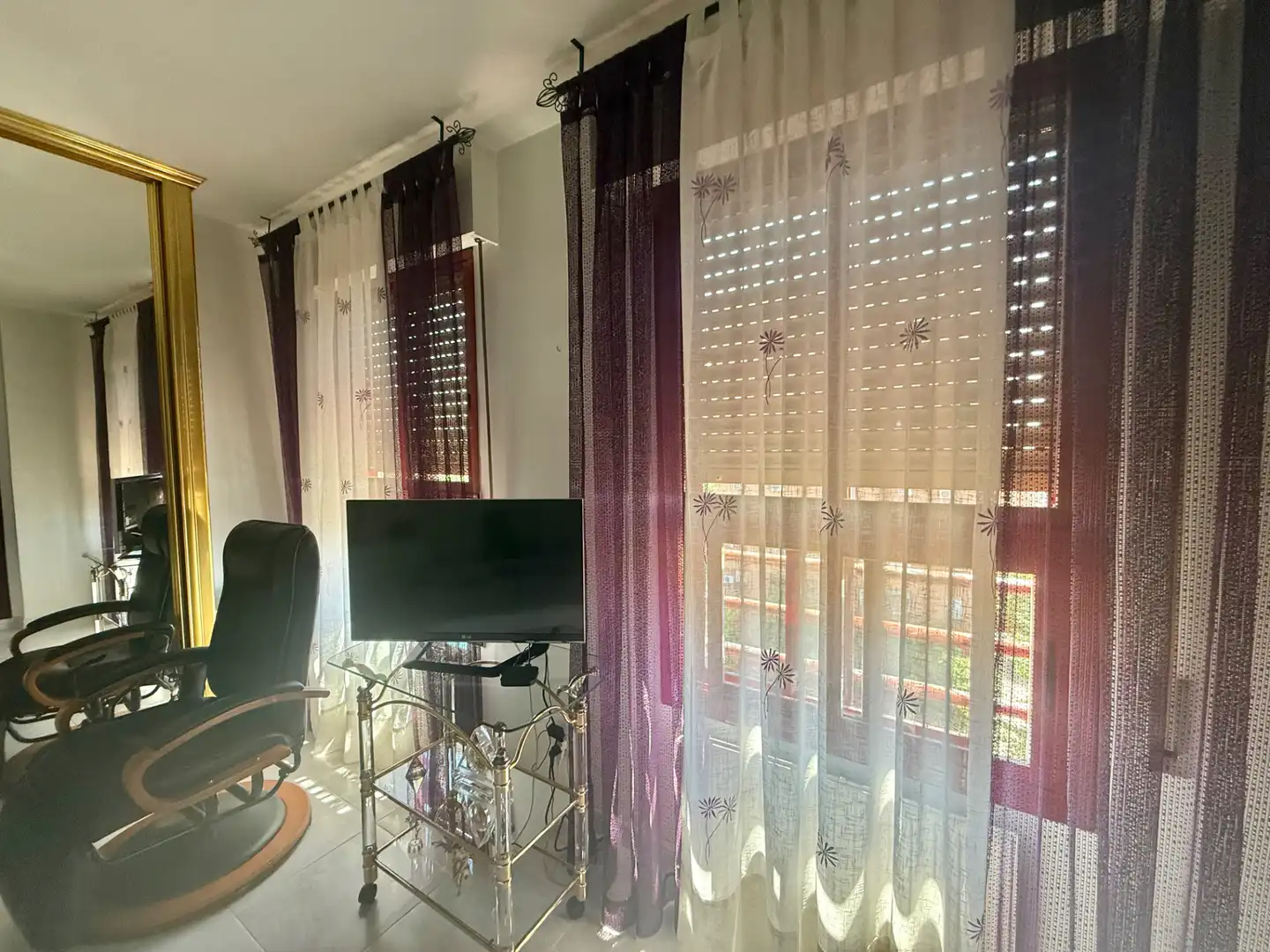 Living room of Flat for sale in Madrid  with Heating, Terrace and Furnished