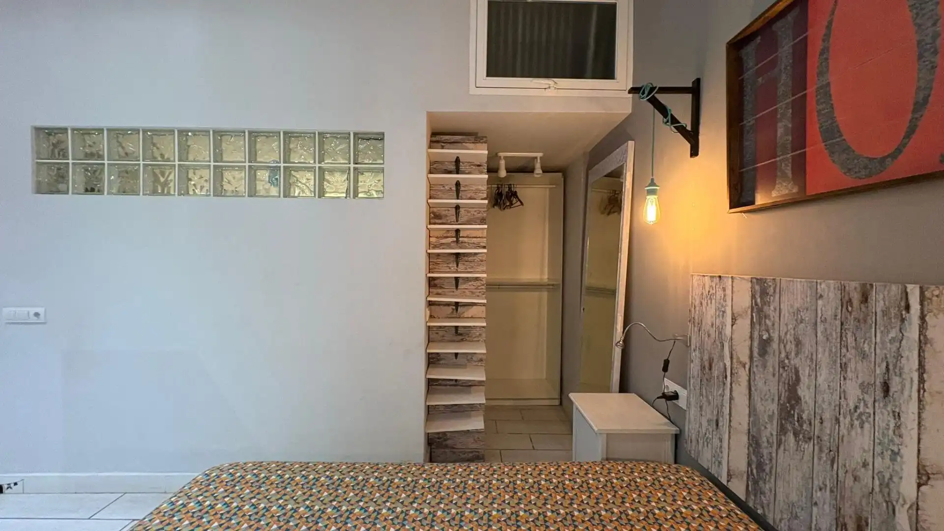 Schlafzimmer von Wohnung zur Miete in Málaga mit Klimaanlage und Möbliert
