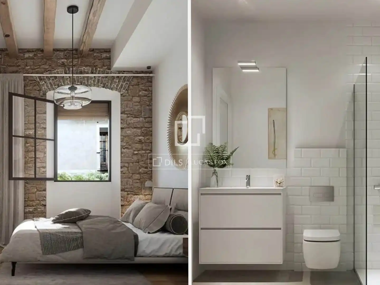 Bedroom of Flat for sale in Barcelona  with Air Conditioner and Balcony