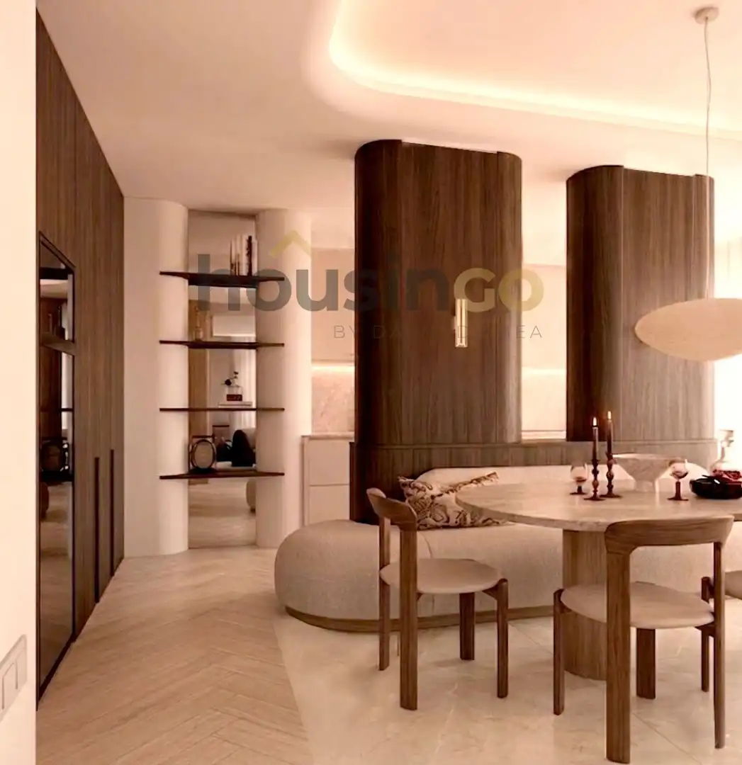 Sala de estar de Piso en venta en  Madrid Capital con Aire acondicionado, Calefacción y Amueblado