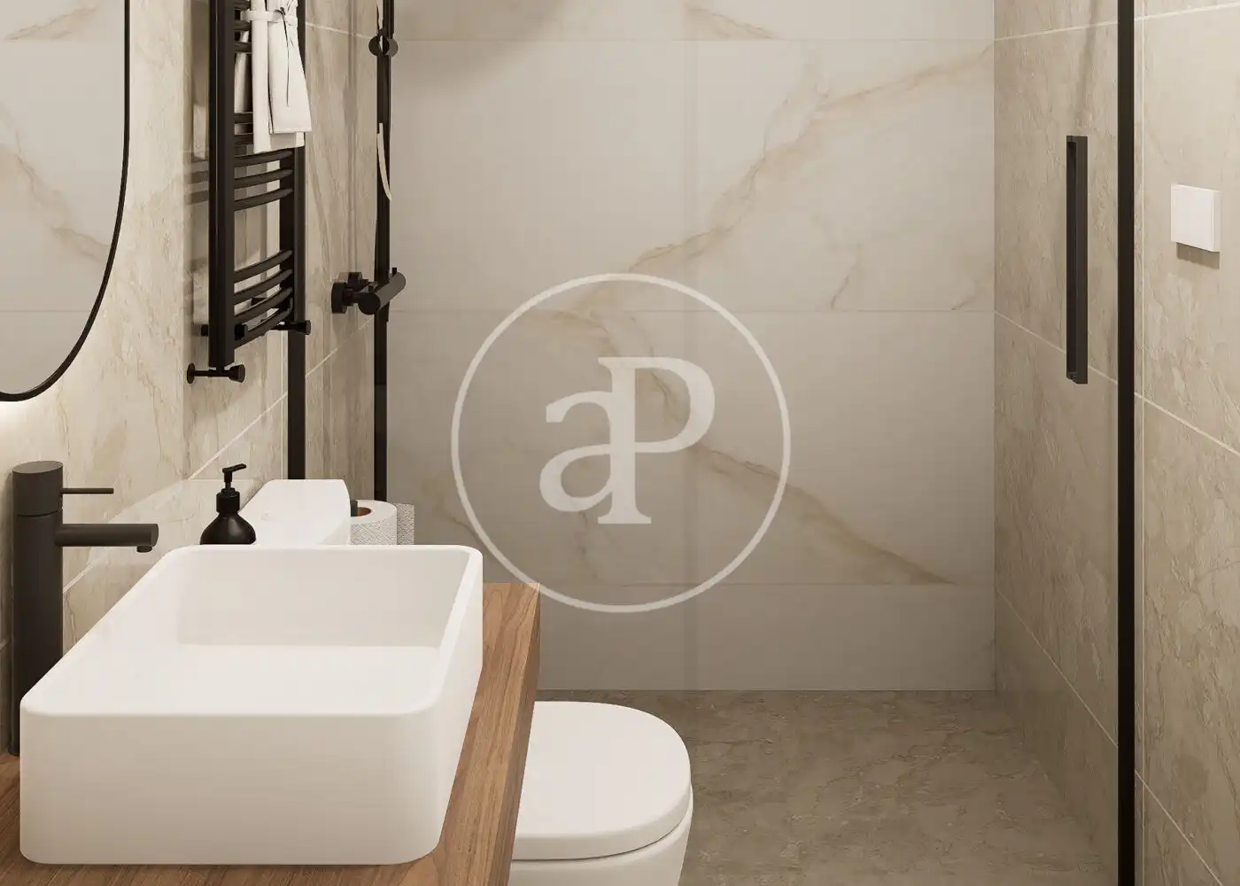 Baño de Piso en venta en Madrid con Aire acondicionado, Calefacción y Terraza