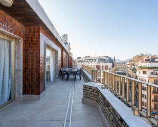 Terrace of Attic for sale in Donostia - San Sebastián   with Heating, Terrace and Furnished