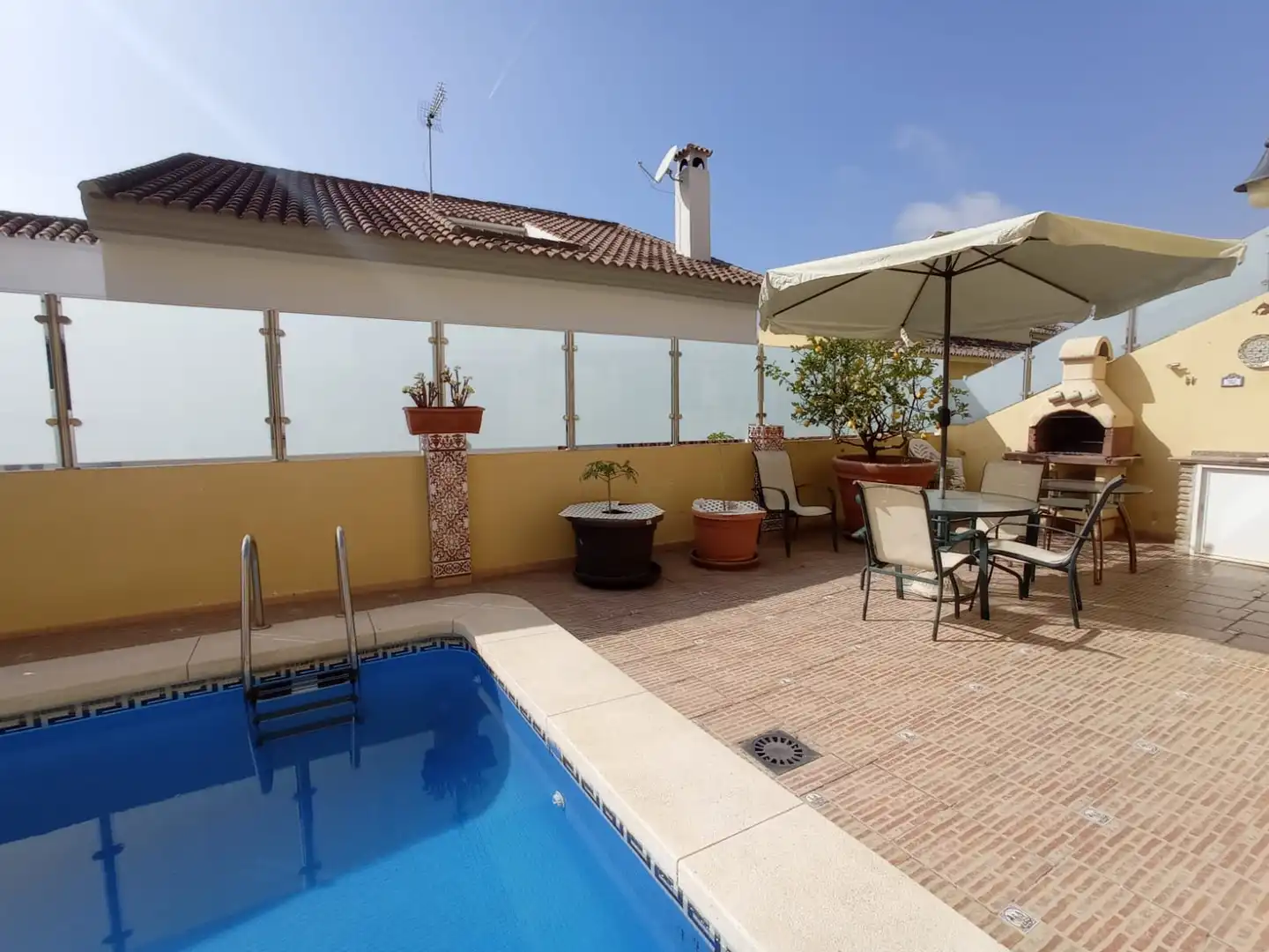 Terraza de Casa o chalet de alquiler en Fuengirola con Aire acondicionado, Calefacción y Jardín privado