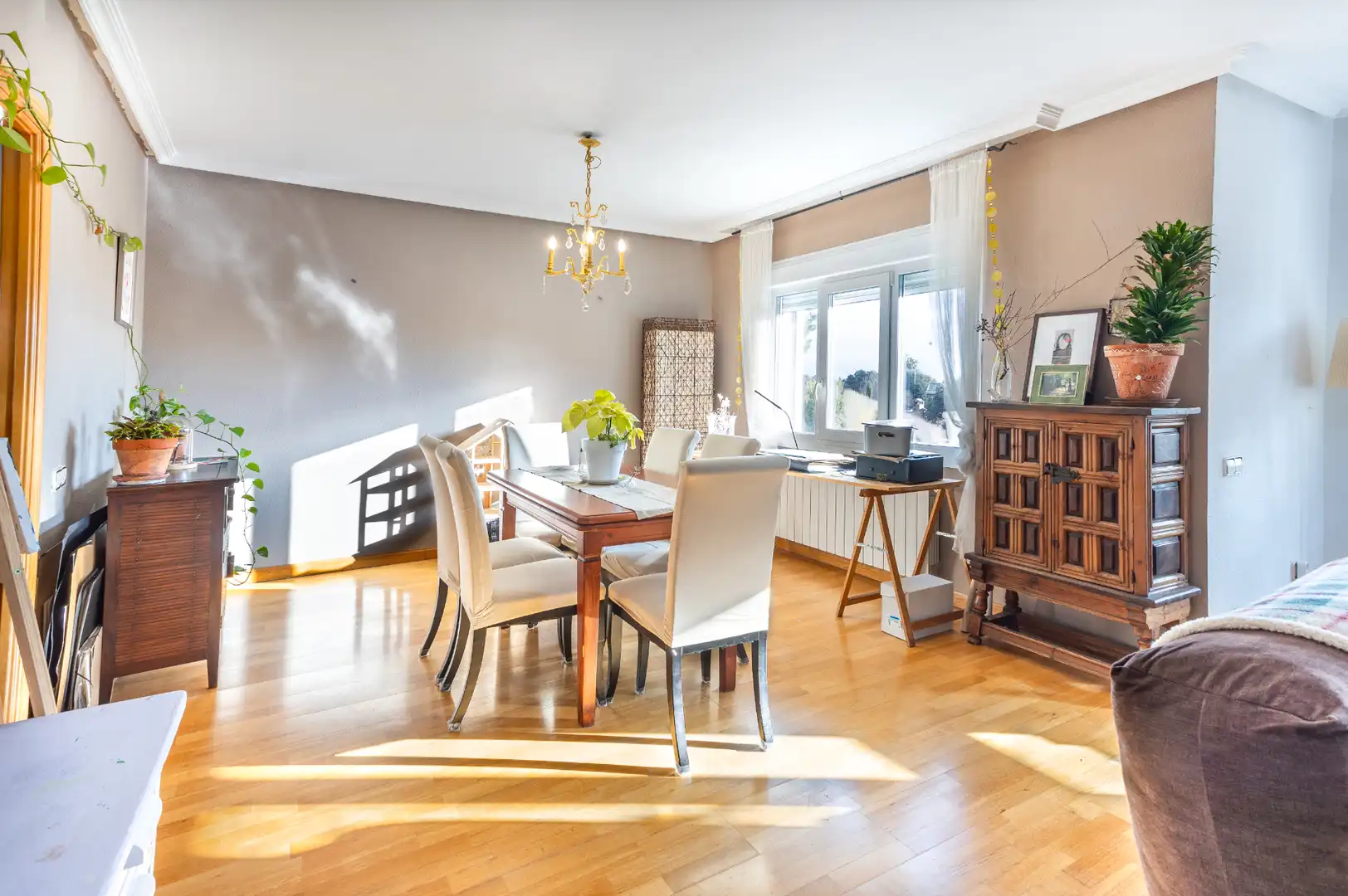 Dining room of Houses for sale in Villanueva de la Cañada  with Air Conditioner, Heating and Private garden