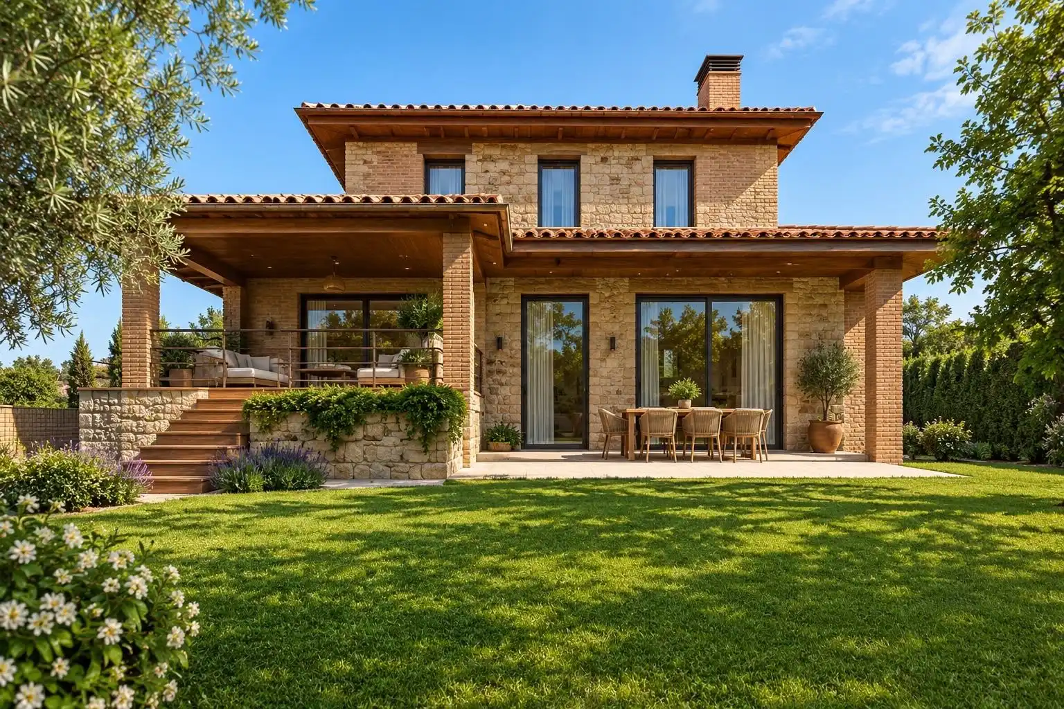 Casa amb jardí en venda a Manlleu