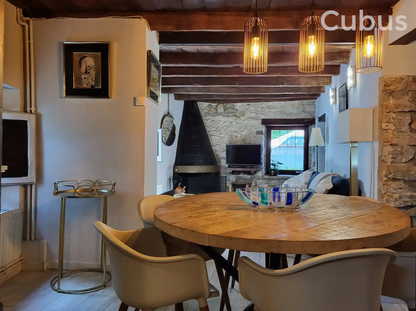 Comedor de Finca rústica en venta en Sant Feliu de Pallerols con Calefacción, Terraza y Trastero