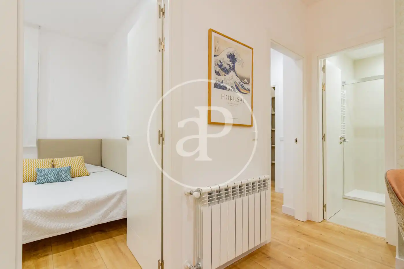 Bedroom of Flat for rent in Madrid  with Air Conditioner, Heating and Furnished