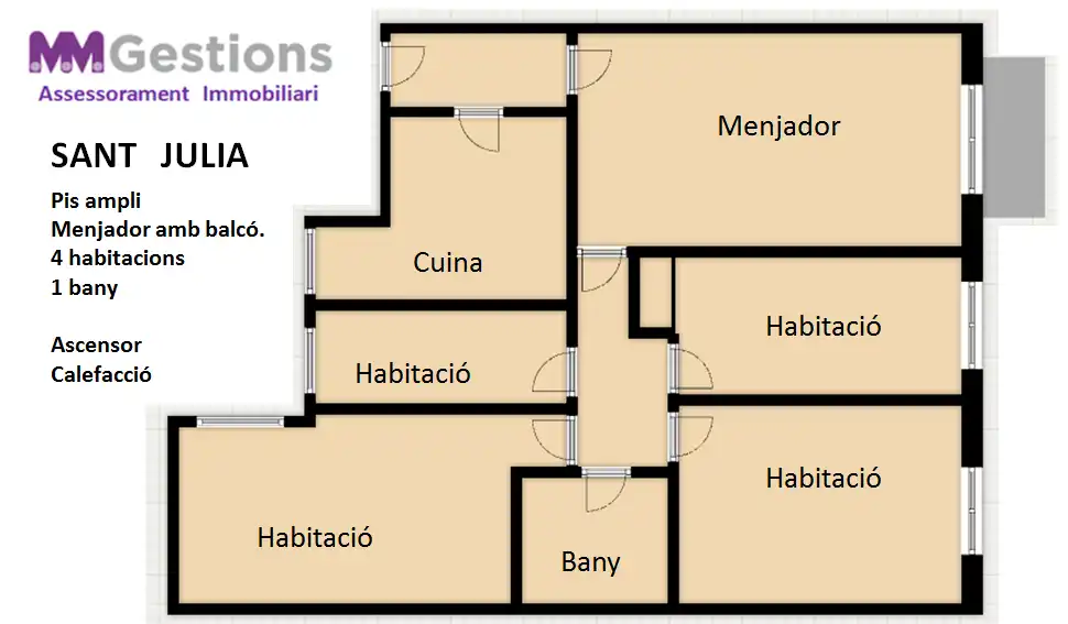 Wohnung zum Verkauf in Vilafranca del Penedès mit Heizung, Parkett und Ofen