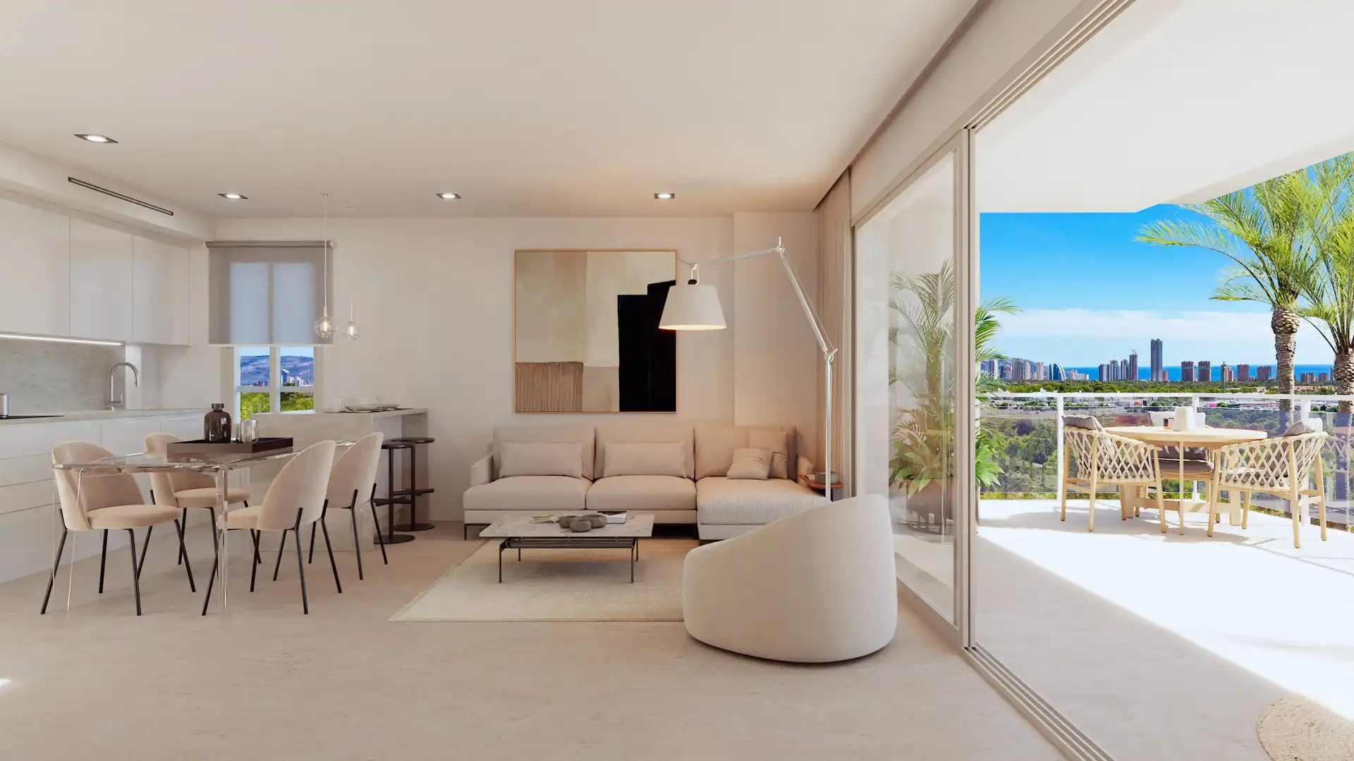 Mini appartamento con balcone in vendita a Golf Bahía, imagen 2