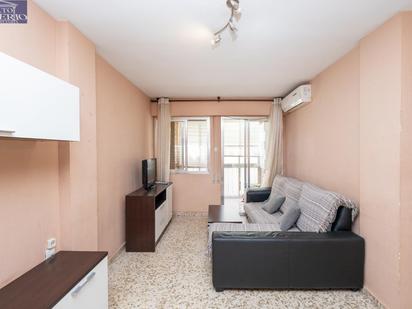 Living room of Flat for sale in  Granada Capital  with Terrace and Balcony