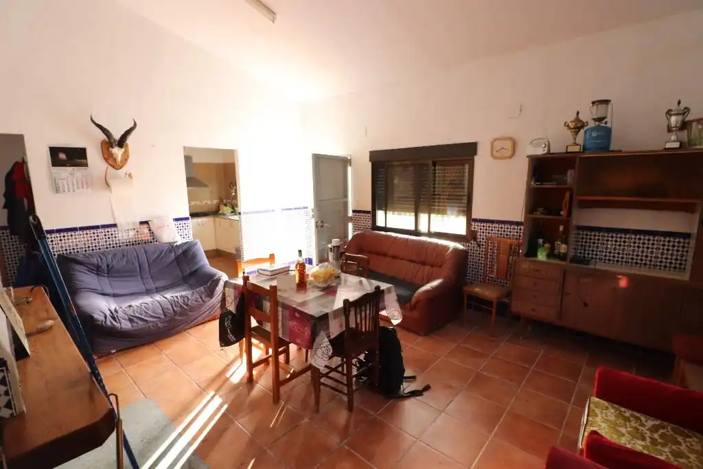Sala d'estar de Finca rústica en venda en Buñol amb Jardí privat, Terrassa i Traster