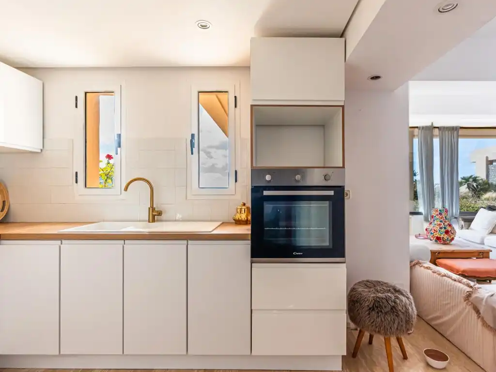 Cocina de Apartamento en venta en Sant Josep de sa Talaia con Calefacción y Jardín privado