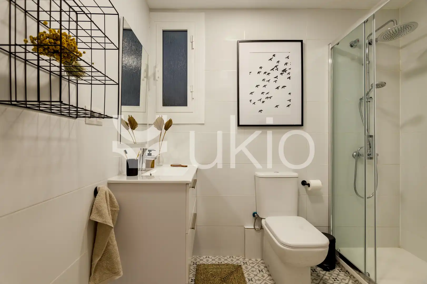 Bathroom of Apartments for rent in Barcelona  with Air Conditioner, Heating and Furnished