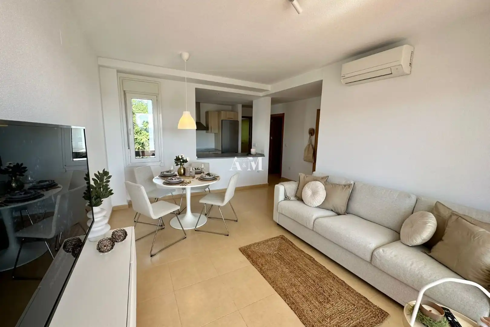 Sala d'estar de Pis de lloguer en Torre-Pacheco amb Aire condicionat, Calefacció i Terrassa