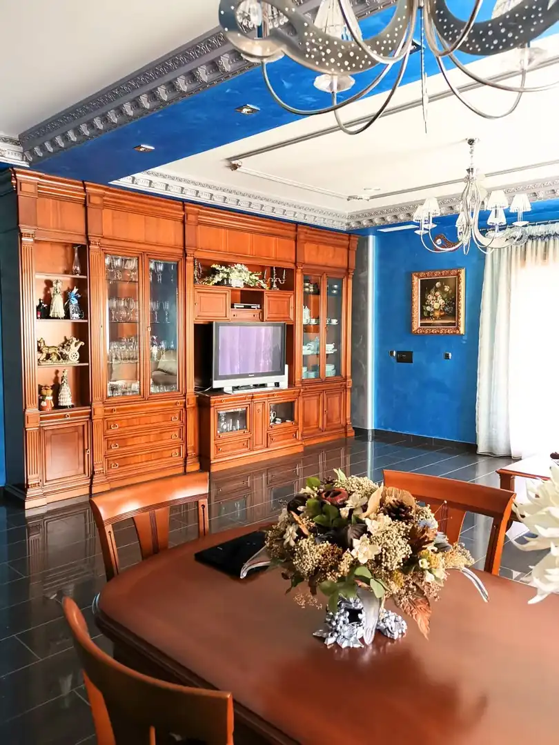Sala d'estar de Casa o xalet en venda en Orihuela amb Jardí privat, Moblat i Balcó