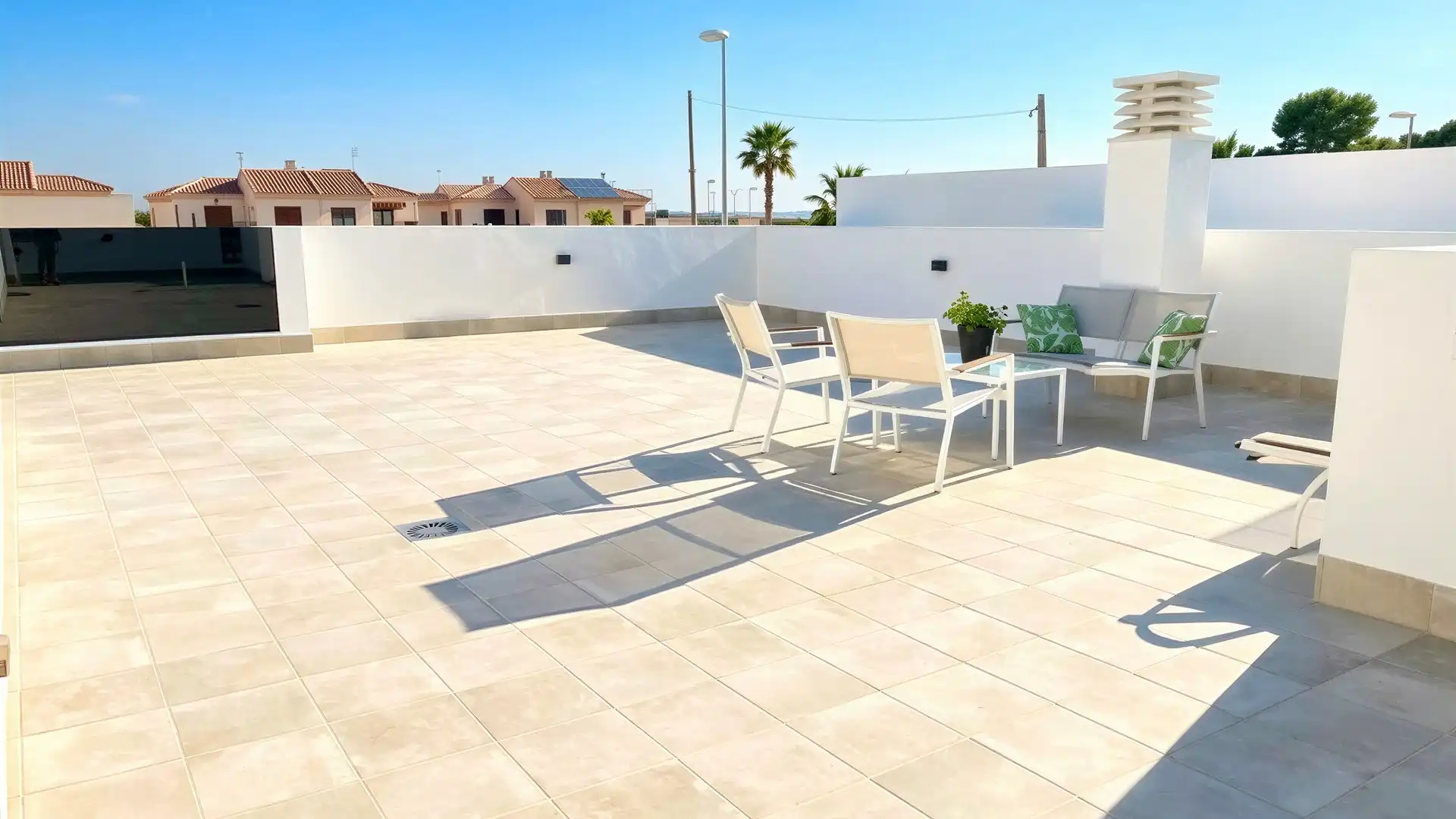 Terrace of Single-family semi-detached for sale in Torre-Pacheco  with Air Conditioner, Private garden and Swimming Pool