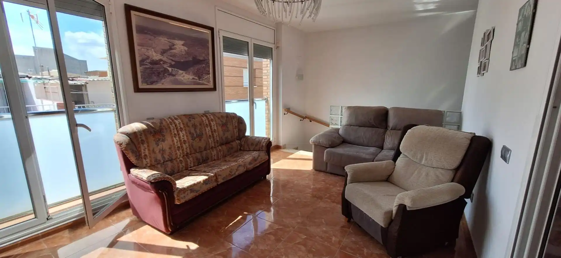 Sala d'estar de Casa o xalet en venda en Sabadell amb Calefacció, Terrassa i Traster