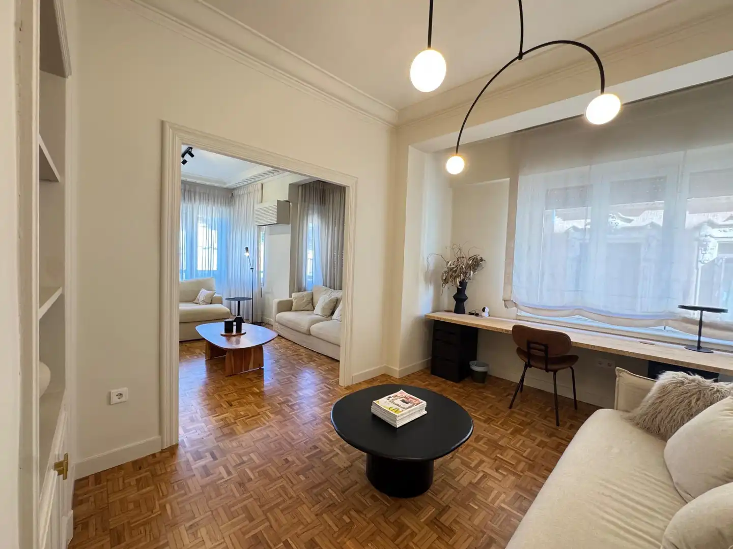 Wohnzimmer von Wohnung zum Verkauf in Alicante / Alacant mit Klimaanlage, Heizung und Parkett
