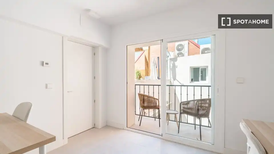 Balcony of Flat for rent in Madrid  with Air Conditioner, Heating and Furnished