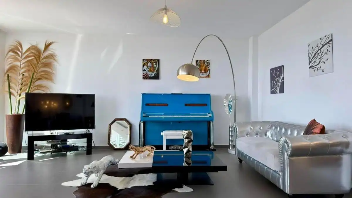 Sala d'estar de Dúplex en venda en Altea amb Aire condicionat i Jardí privat