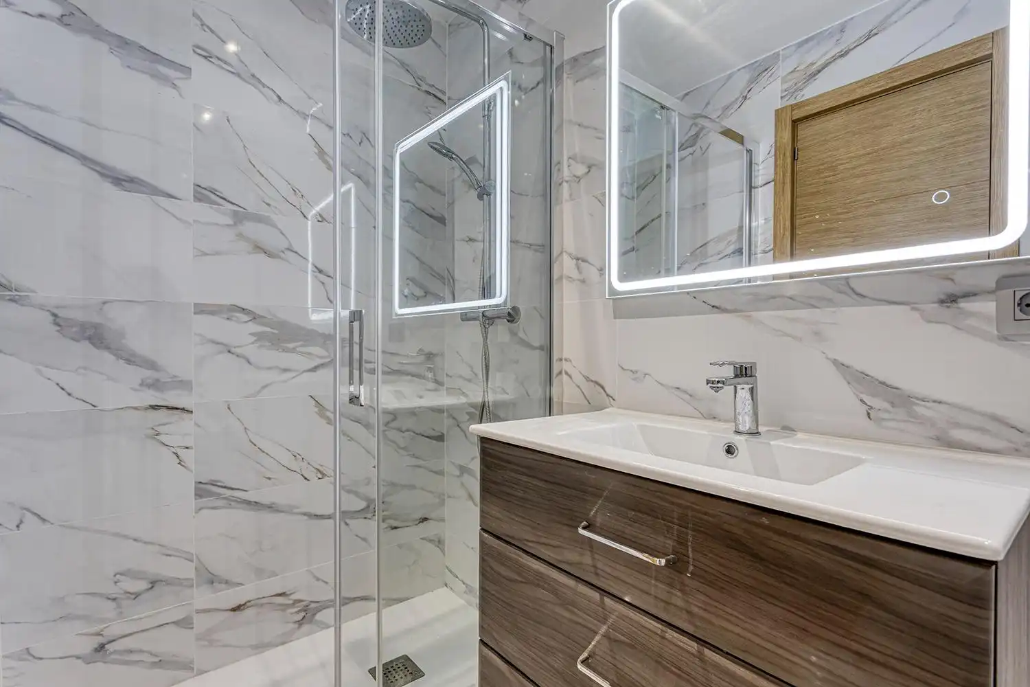 Badezimmer von Wohnung zum Verkauf in Igualada mit Klimaanlage, Privatgarten und Terrasse