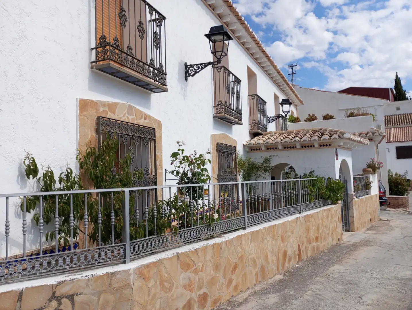 Vista exterior de Casa o xalet de lloguer en Cortes de Baza amb Moblat, Es permeten mascotes i Piscina comunitària