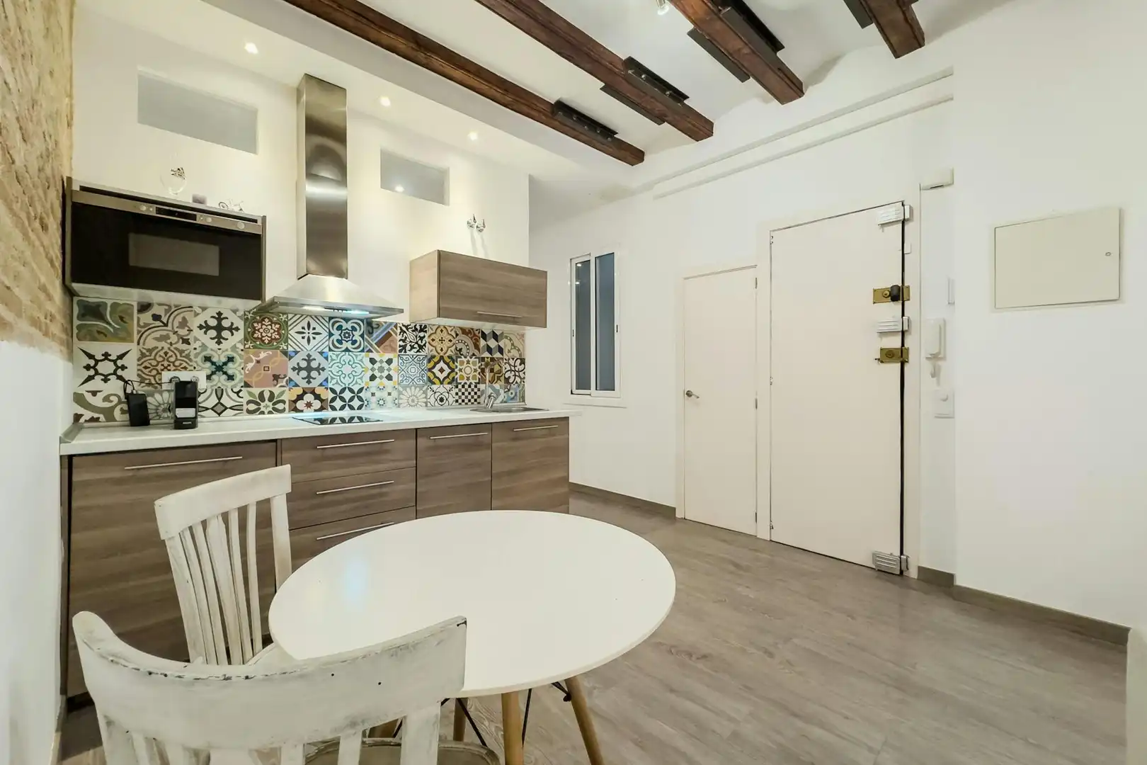 Küche von Wohnung zur Miete in Barcelona mit Heizung, Möbliert und Waschmaschine