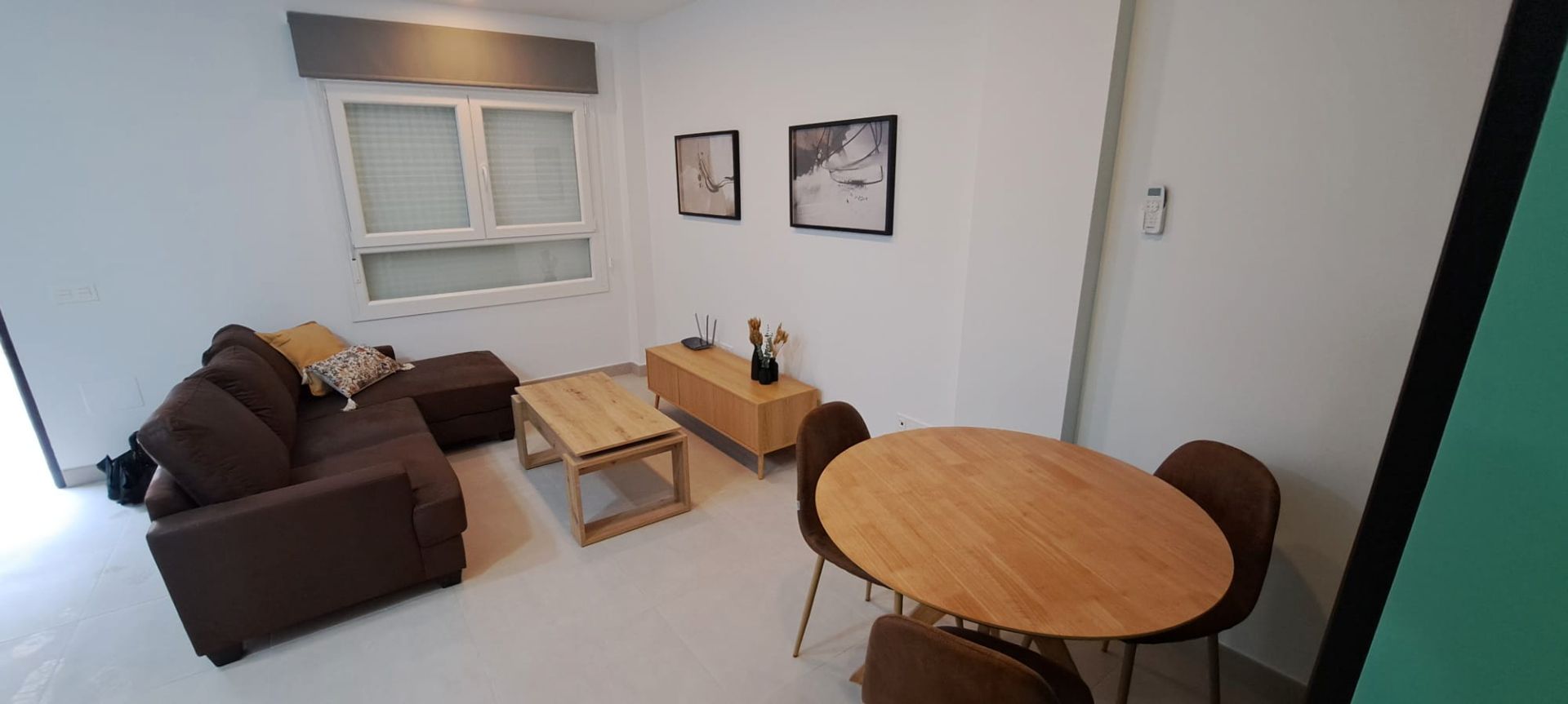 Living room of Apartment to rent in Málaga Capital  with Air Conditioner, Furnished and Washing machine