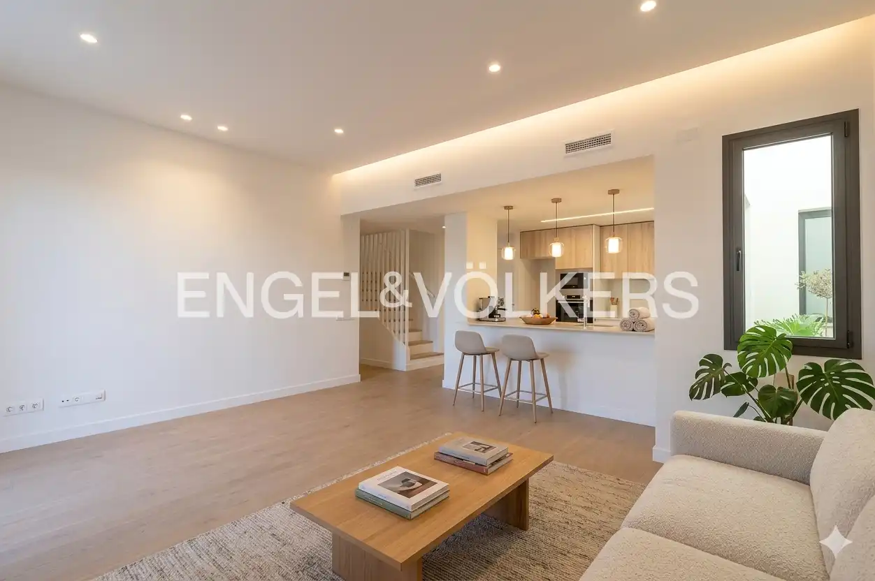 Sala de estar de Ático en venta en Vilanova i la Geltrú con Aire acondicionado, Calefacción y Terraza