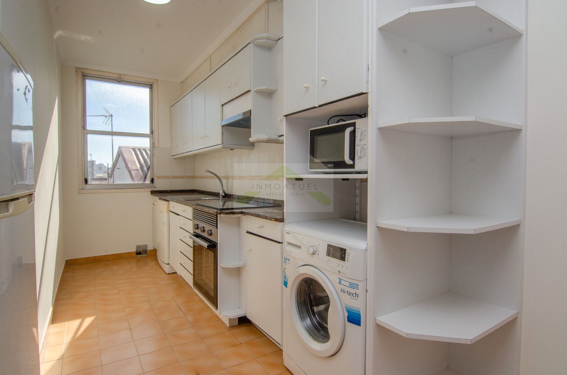 Kitchen of Flat to rent in A Coruña Capital   with Furnished, Oven and Washing machine