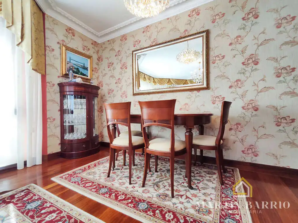 Esszimmer von Wohnung zum Verkauf in Muskiz mit Heizung, Privatgarten und Terrasse