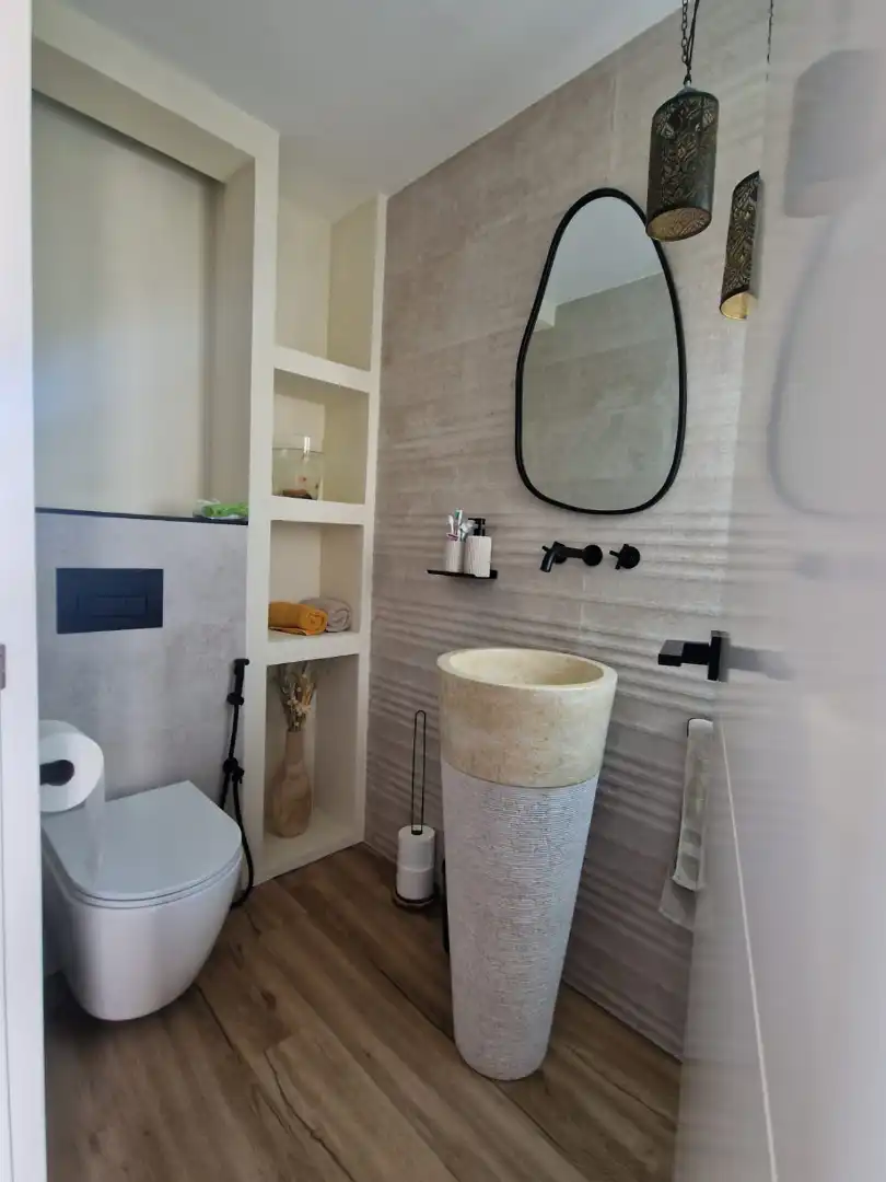 Bathroom of Houses for sale in Cunit  with Air Conditioner, Heating and Private garden