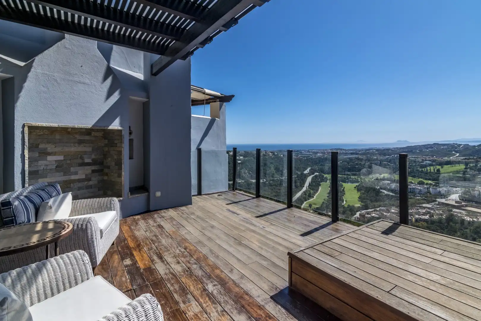 Terrace of Detached homes for sale in Benahavís  with Terrace, Swimming Pool and Community pool