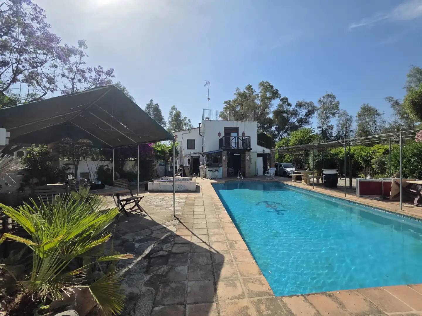 Piscina de Finca rústica en venta en Guaro con Aire acondicionado, Jardín privado y Terraza