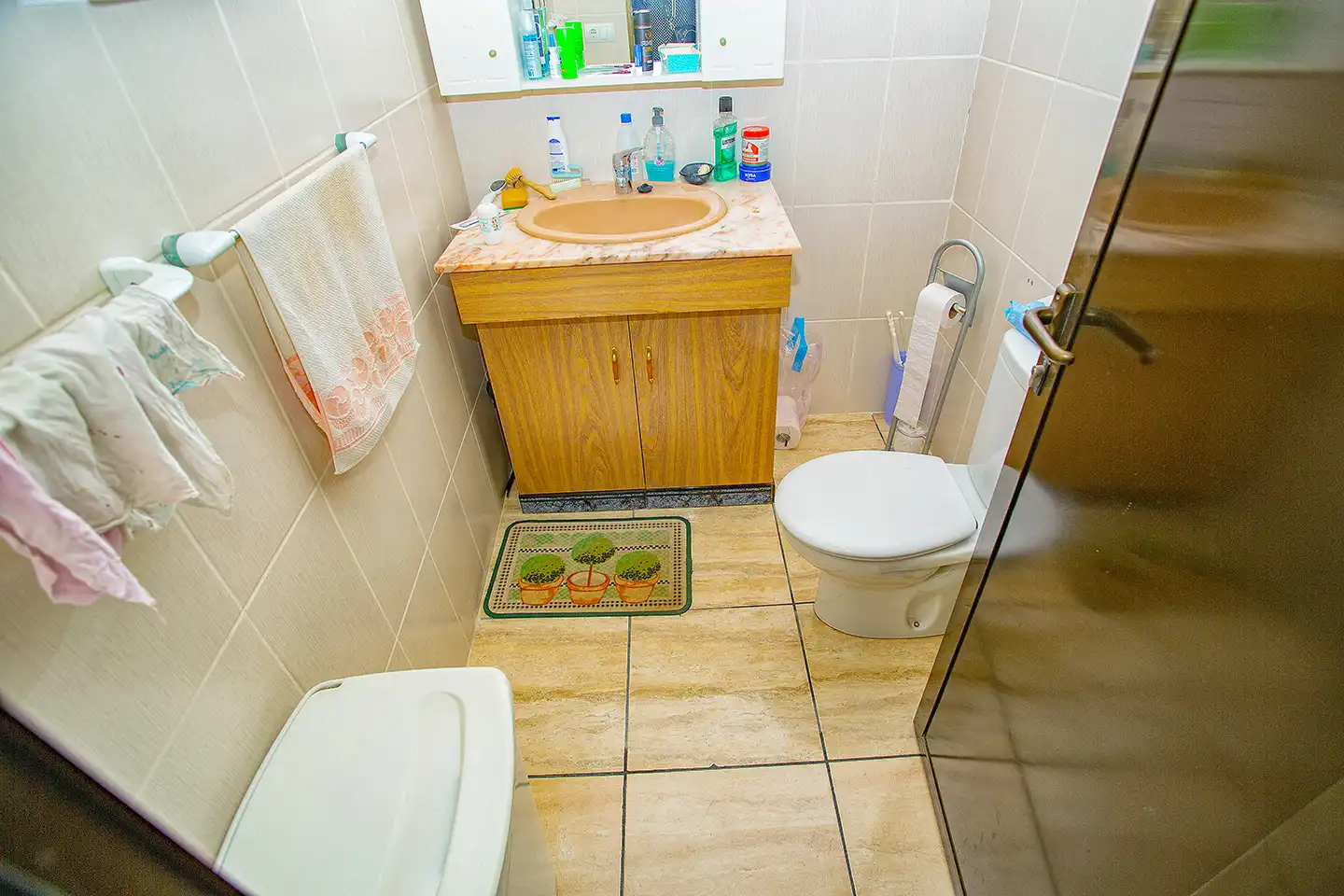 Baño de Finca rústica en venta en Aspe con Aire acondicionado, Calefacción y Jardín privado