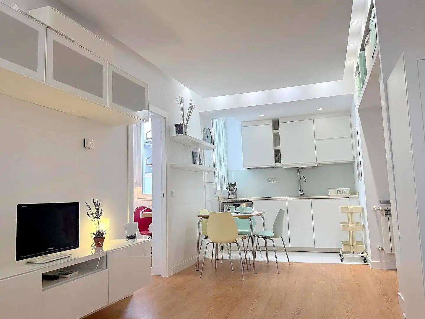 Küche von Wohnung zur Miete in Madrid mit Klimaanlage, Heizung und Möbliert