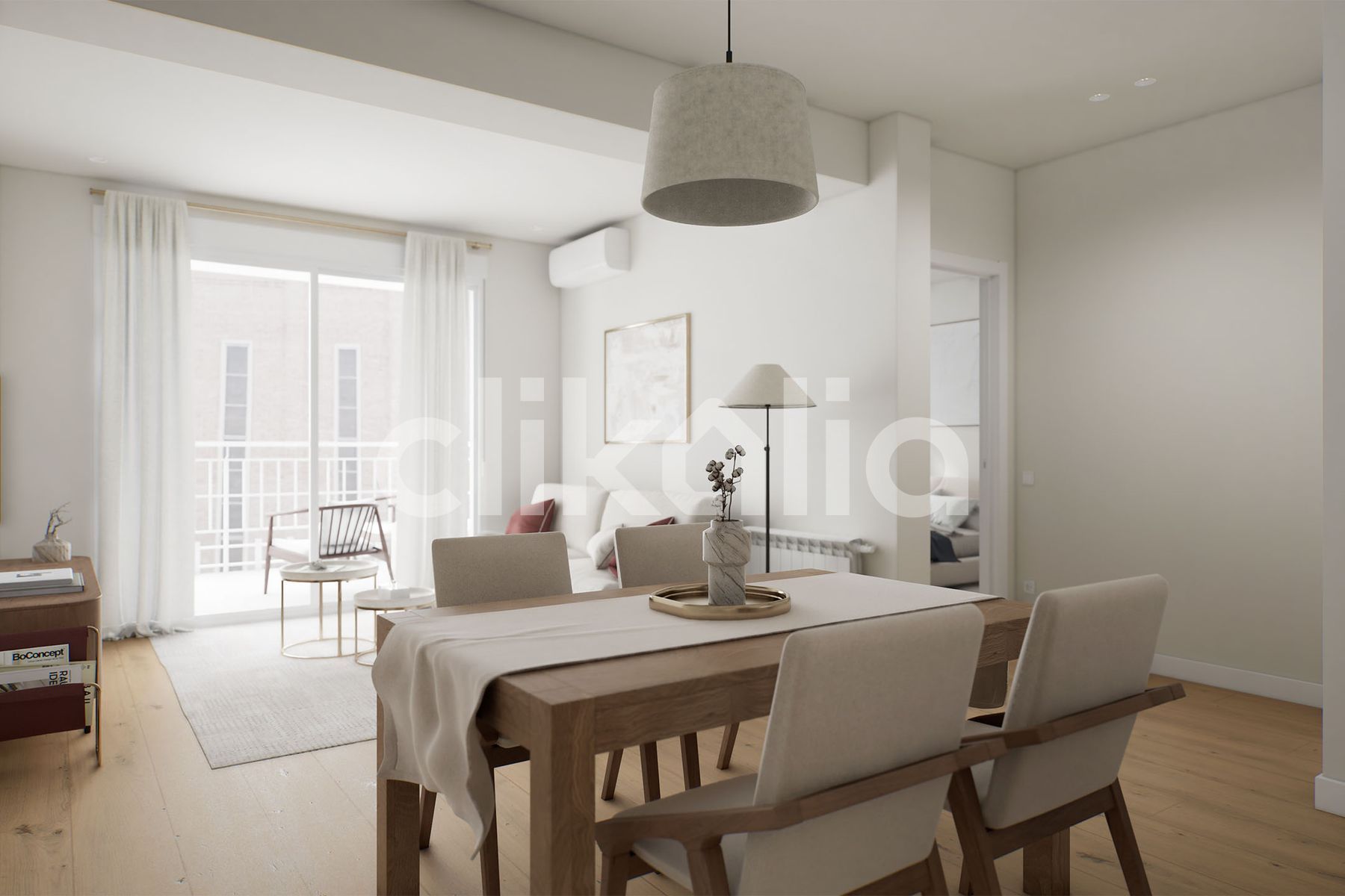 Bedroom of Flat for sale in  Madrid Capital  with Air Conditioner, Heating and Terrace