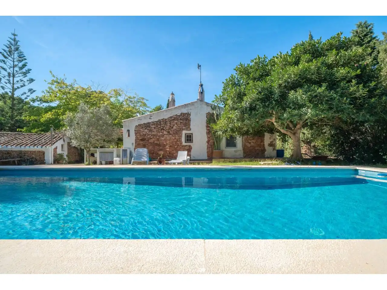 Piscina de Finca rústica en venda en Maó - Mahón amb Calefacció, Jardí privat i Terrassa