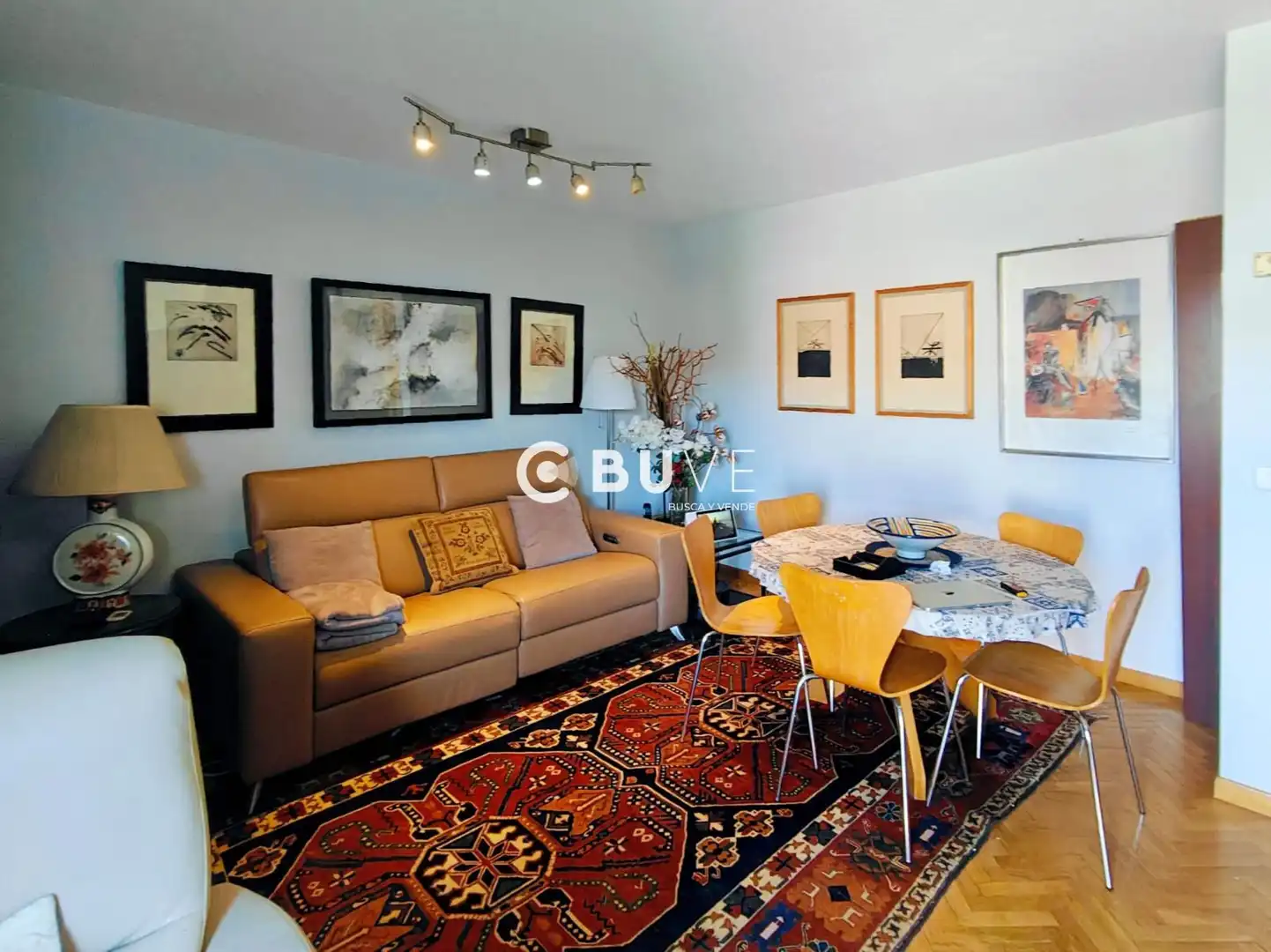 Living room of Attic for sale in Madrid  with Air Conditioner, Heating and Parquet flooring