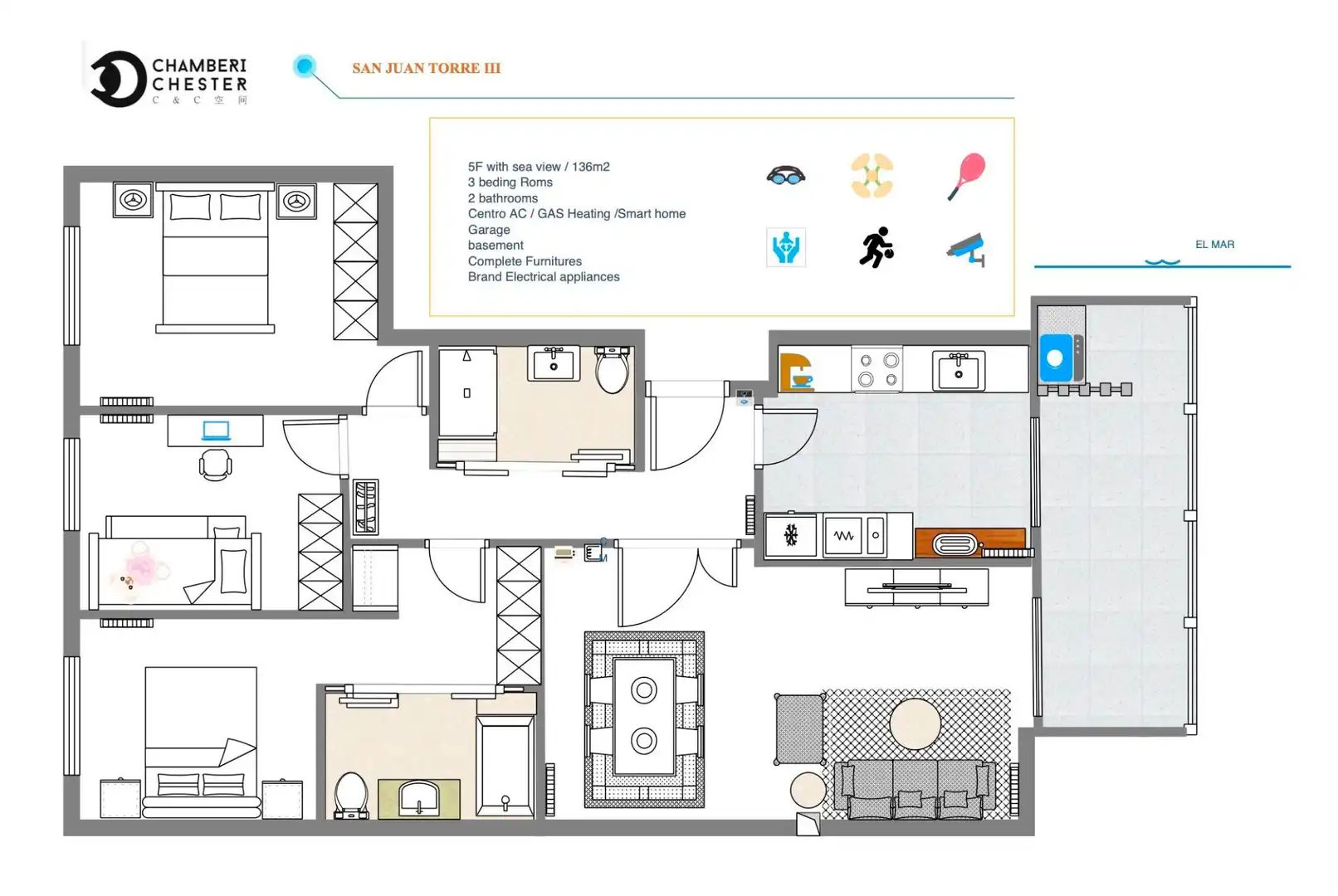 Apartments for sale in Alicante / Alacant  with Air Conditioner, Heating and Terrace