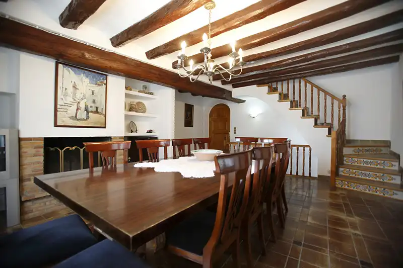 Comedor de Finca rústica en venta en Puigdàlber con Aire acondicionado, Calefacción y Jardín privado